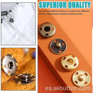 Press Studs establece botones de presión de costura para ropa